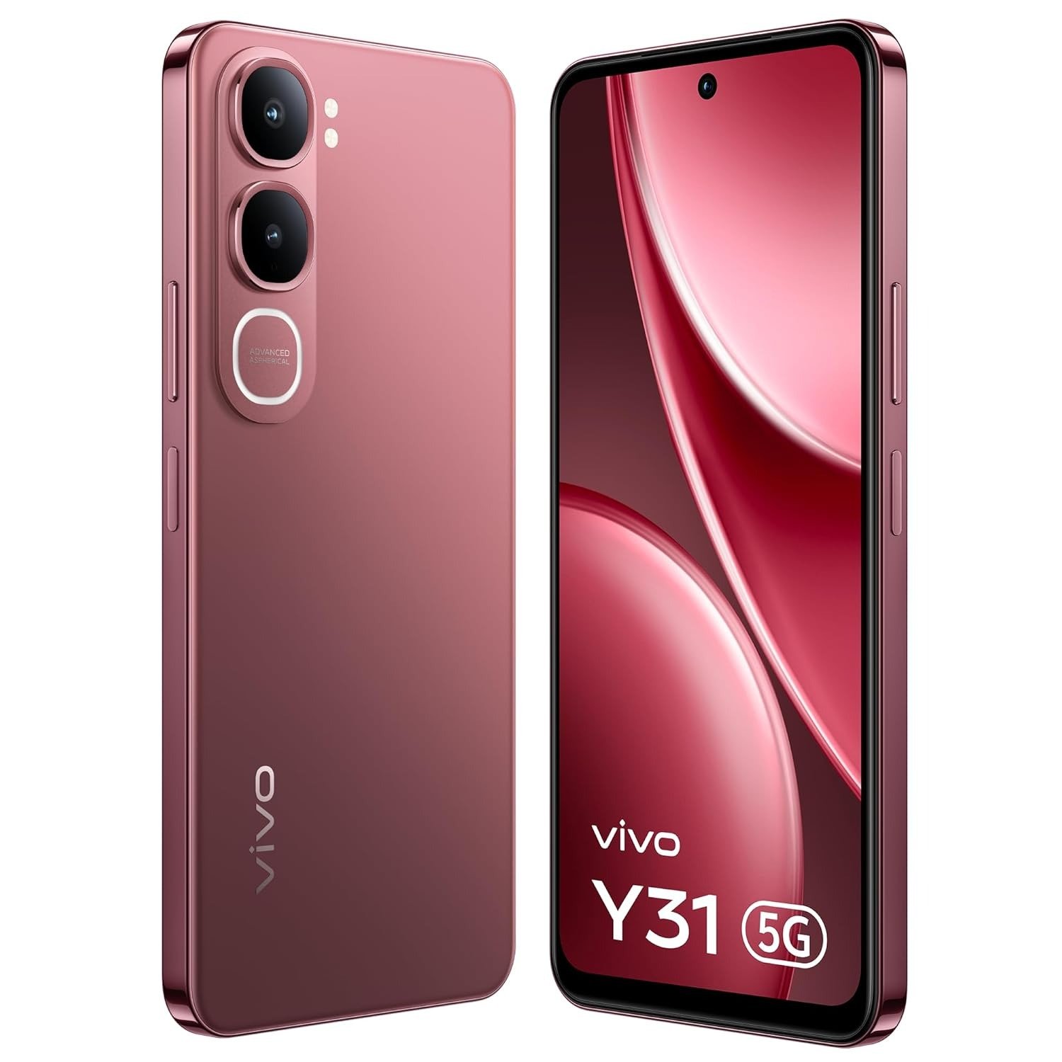 vivo Y31 5G (Blush Red, 6GB RAM, 128GB Storage) with No Cost EMI/Additional Exchange Offers (Copy)